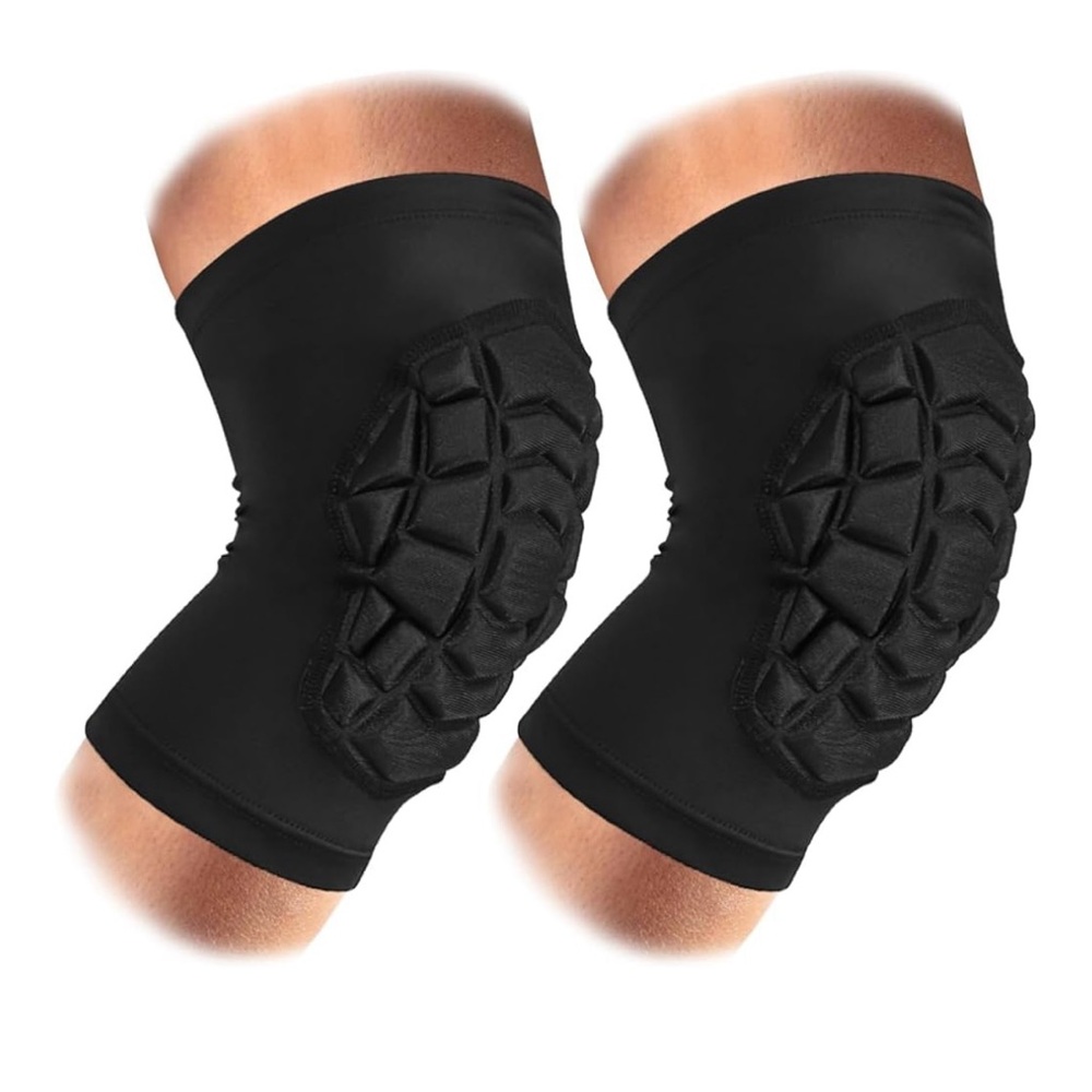 Black Padded Knee Sleeves